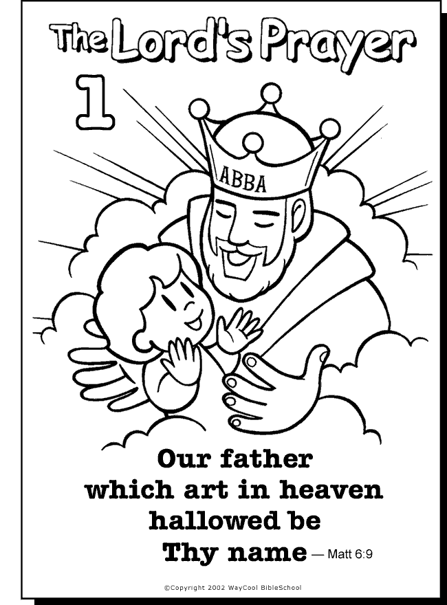 6 Pics of Lord's Prayer Coloring Pages Printable - Lord's Prayer ...