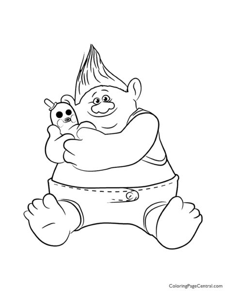 Trolls - Chef Coloring Page | Coloring Page Central