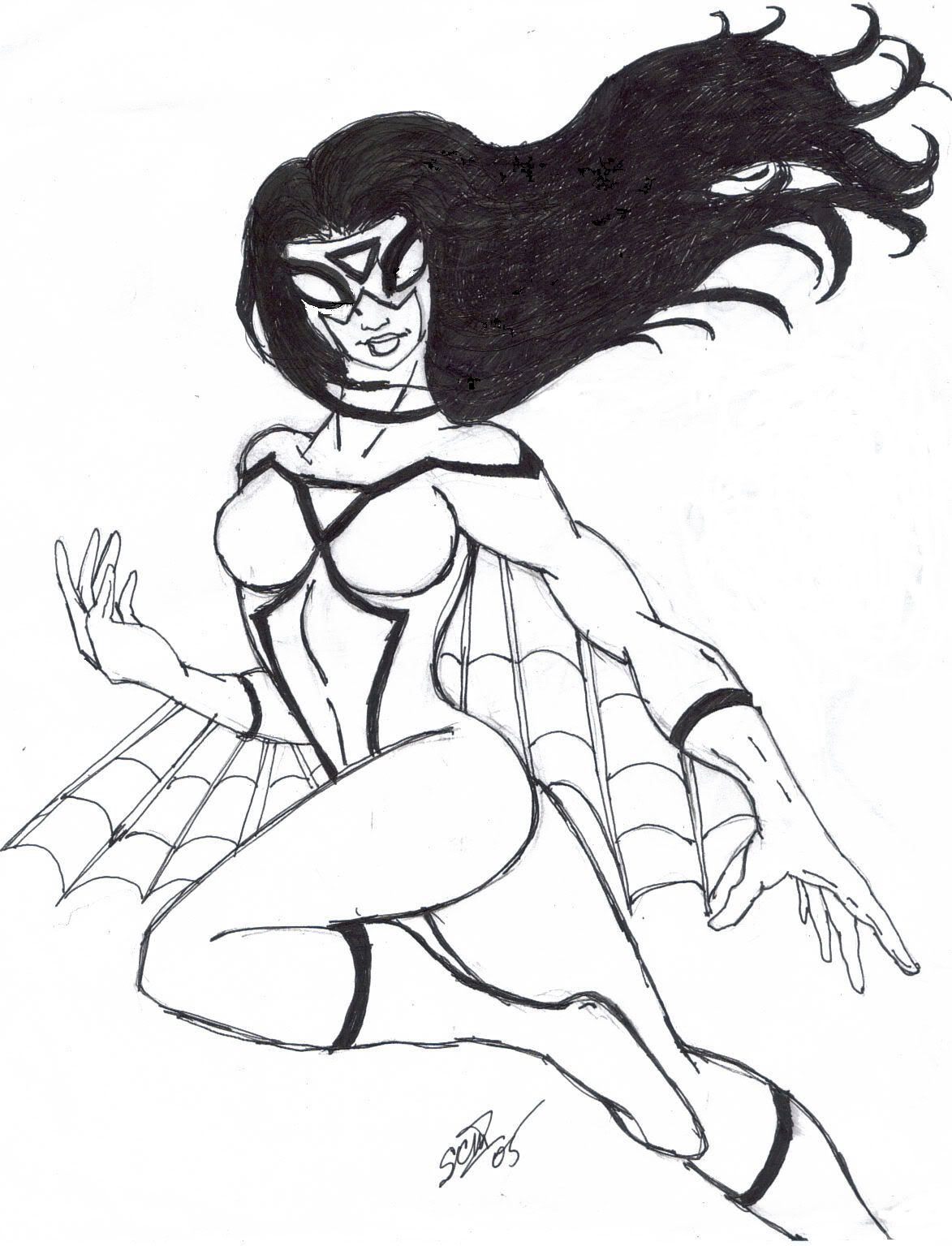 amazing Spider-Woman Superhero Printable coloring pages for ...