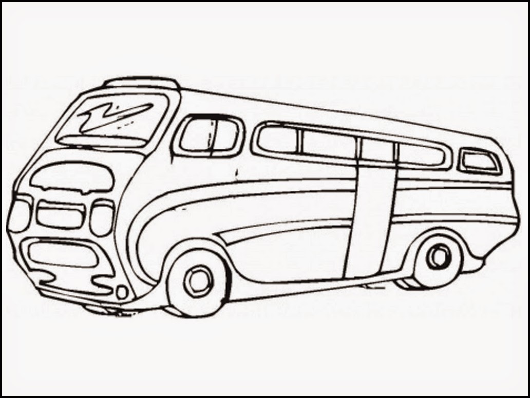 VW Bus Coloring Page - Free Printable Coloring Pages for Kids