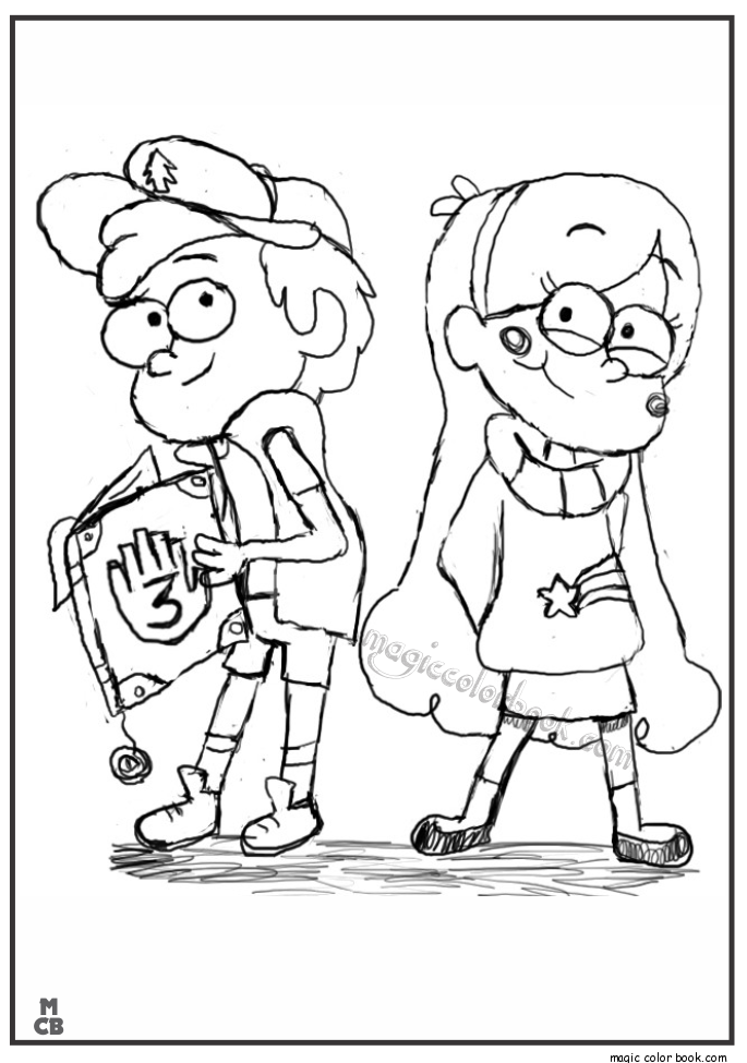 Magic Color Book — Gravity Falls Coloring Pages 35 Coloring ...