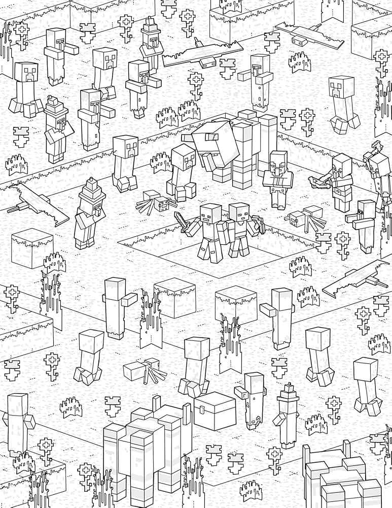 Amazon.com: The Official Minecraft Coloring Book: Create, Explore, Relax!:  Colorful Storytelling for Advanced Artists (Gaming): 9781647226992: Insight  Editions: ספרים