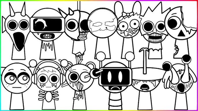 New Coloring Pages / Incredibox Sprunki ...