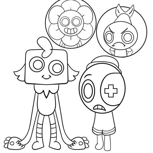 Coloring pages Project Dandy's World ...