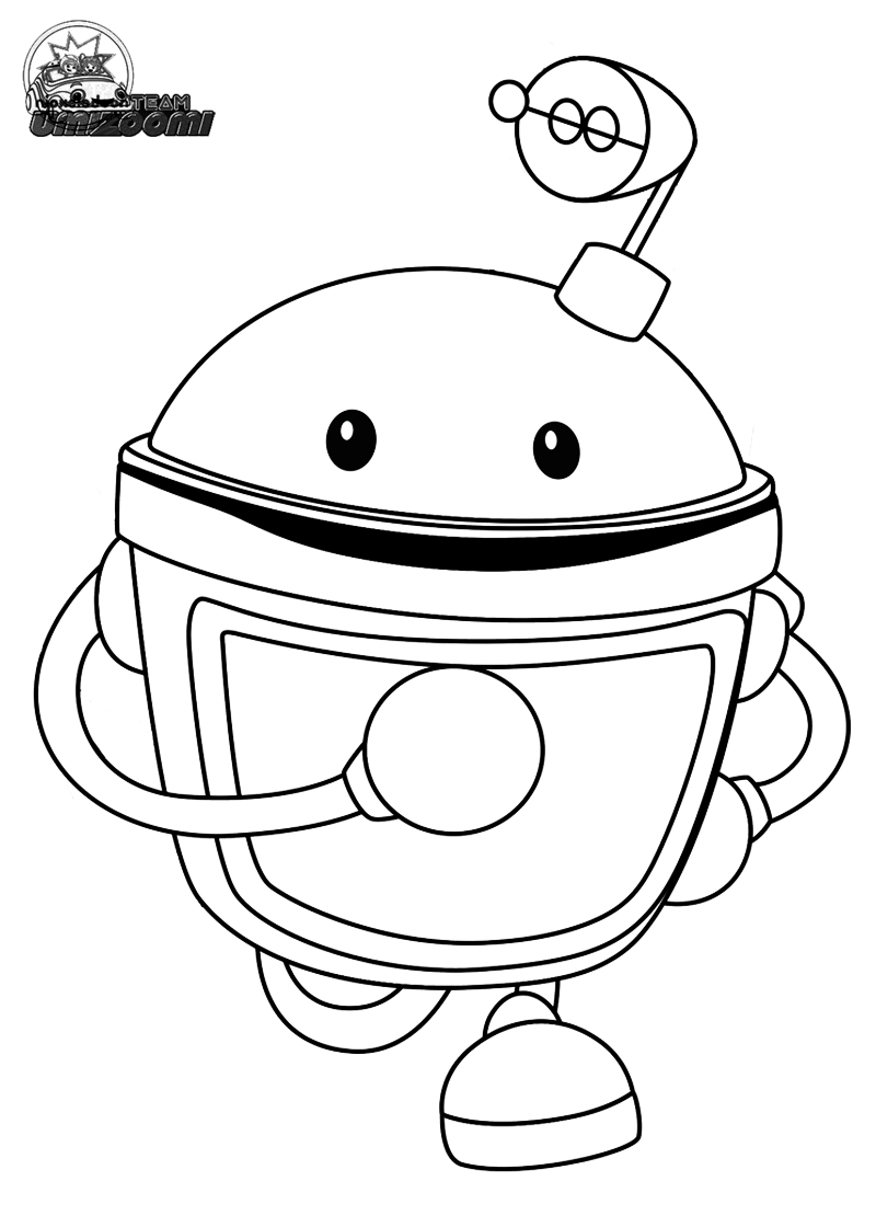 Free Team Umizoomi Coloring Pages Printable | Marty Line Art