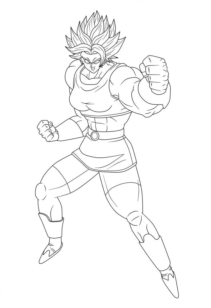Kale Ssj Line Art by HiroshiIanabaModder on DeviantArt | Dbz drawings,  Mortal kombat art, Drawings