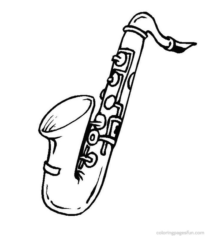 Trombone Coloring Pages for Kids - Get Coloring Pages