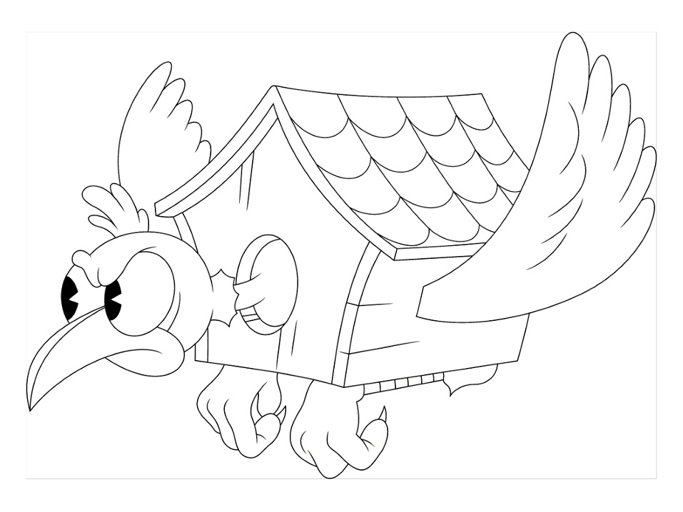 Wally Warbles from Cuphead Coloring Page - Free Printable Coloring Pages  for Kids
