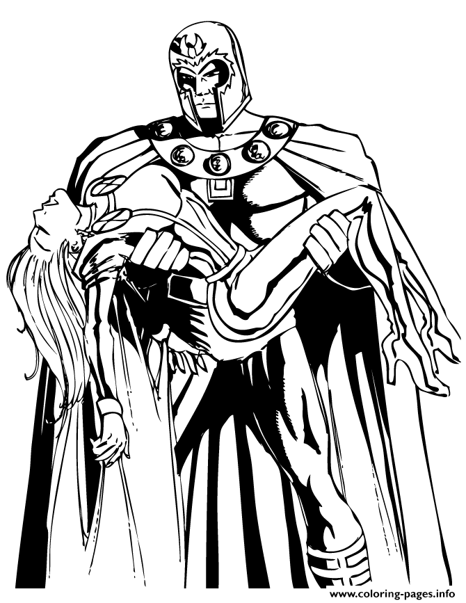 X Men Villain Magneto Coloring Pages Printable