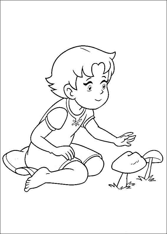 Heidi Printable Coloring Book 4