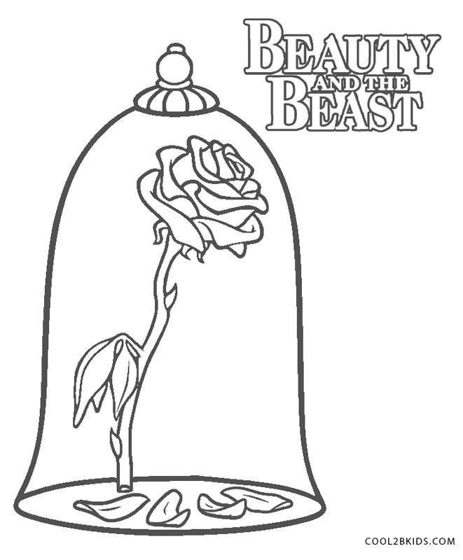 Free Printable Beauty and the Beast Coloring Pages For Kids