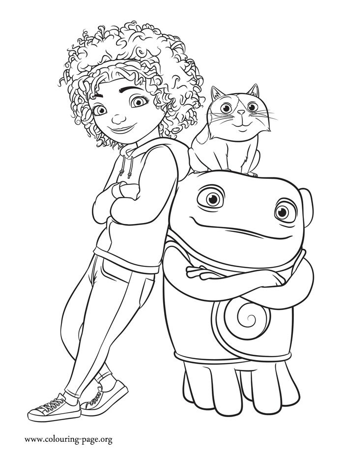 Tip, Pig and Oh coloring page | Coloring pages, Disney coloring pages, Coloring  pages for kids