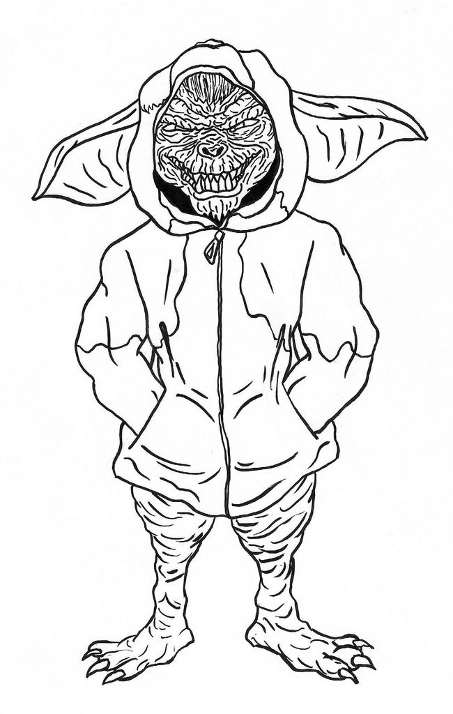 Gizmo Gremlins Coloring Pages | Coloring pages, Coloring books, Gremlins