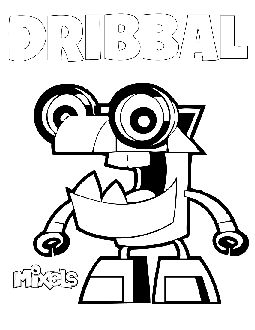 Dribbal Mixels Coloring Page - Free Printable Coloring Pages for Kids