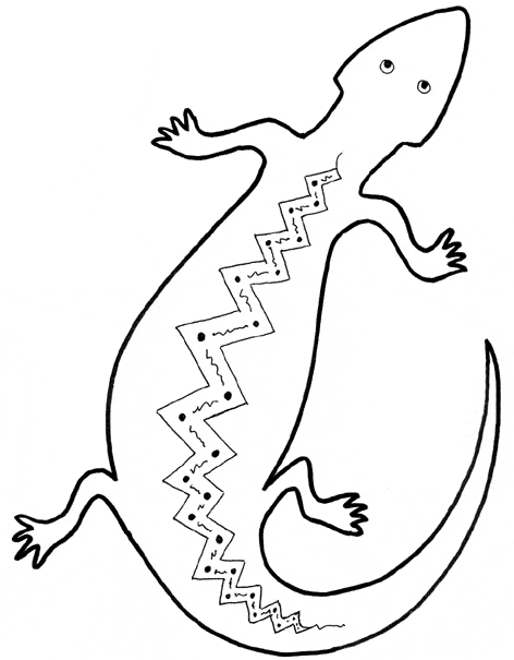 Gecko coloring page - Animals Town - animals color sheet - Gecko free  printable coloring pages animals