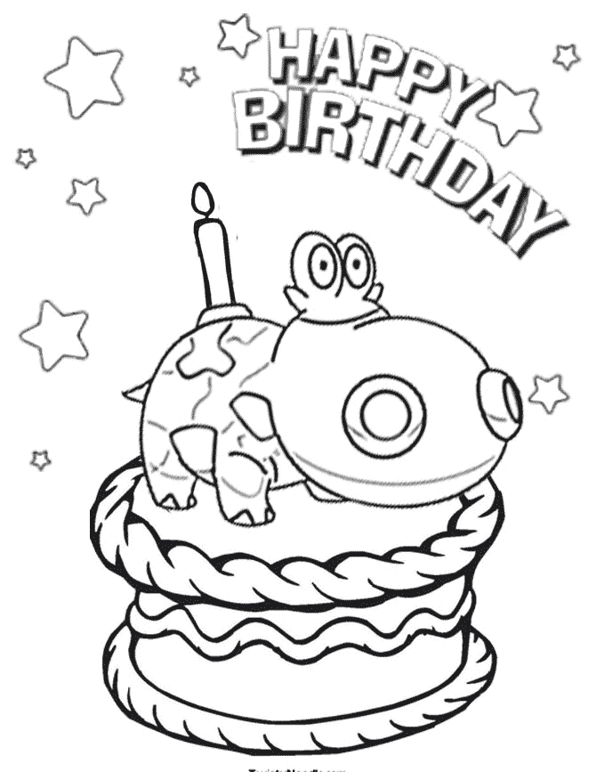 Pokemon Hippo On Top Of Cake Coloring Page | H & M Coloring Pages