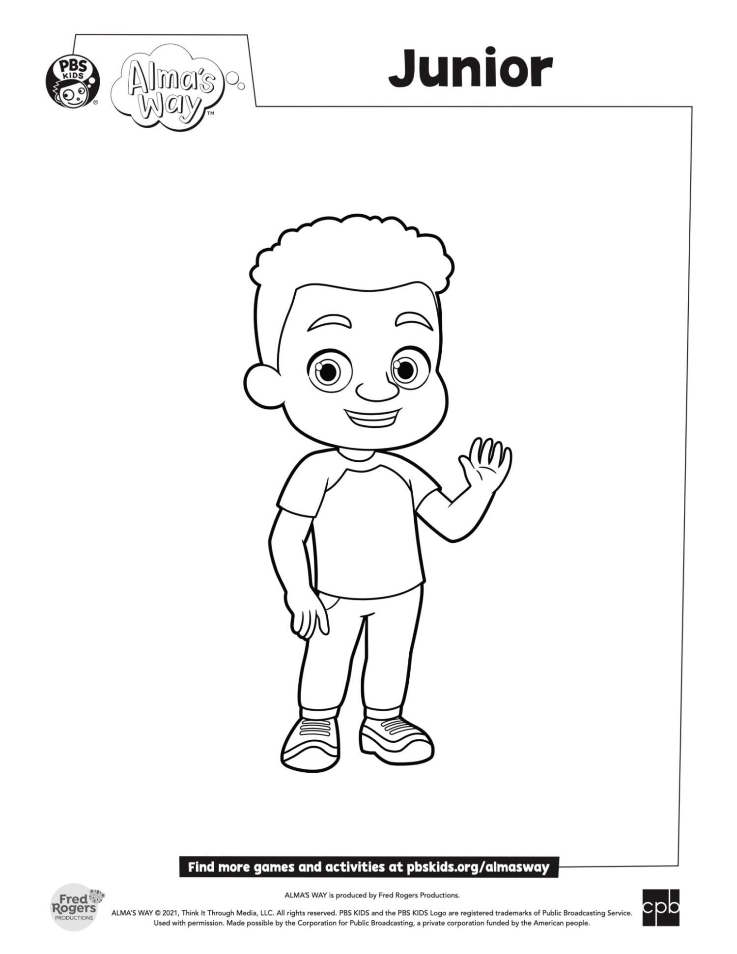 Junior Alma's Way coloring page