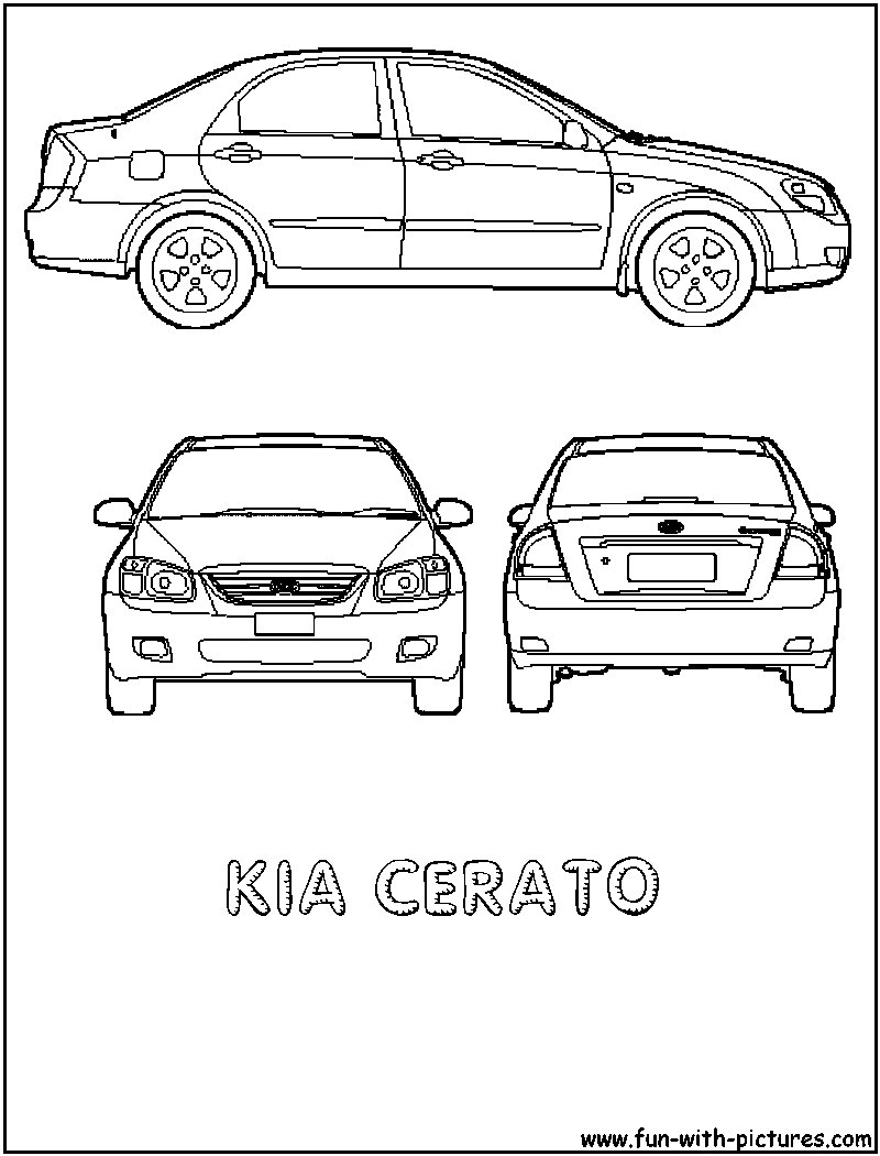 Kia Cerato Coloring Page