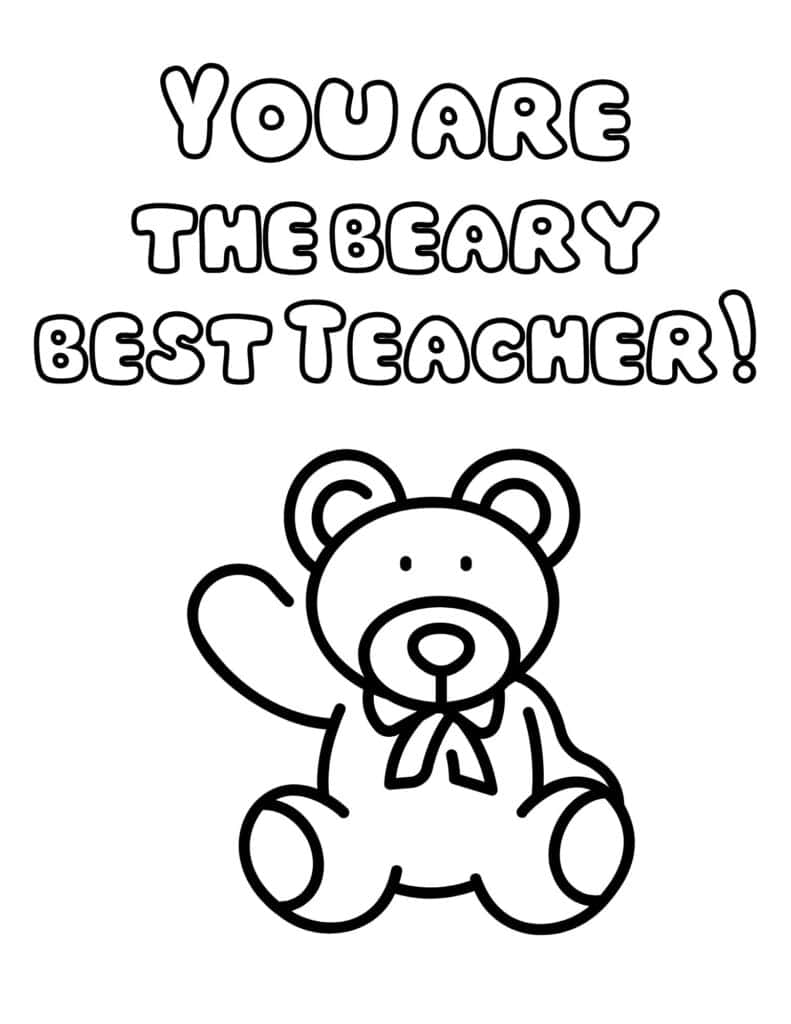 Teacher Appreciation Coloring Pages ...