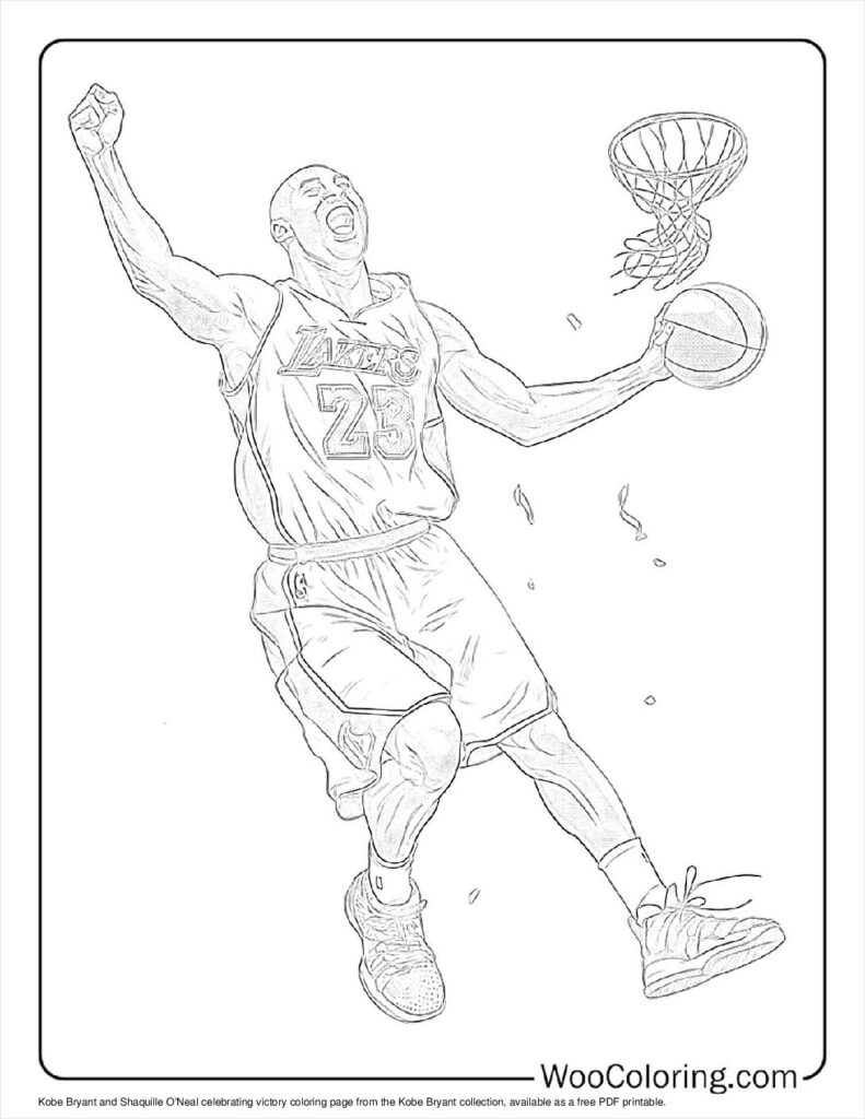 100+ Kobe Bryant coloring pages (FREE ...