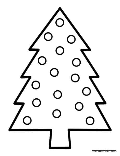 Christmas Tree Coloring Pages ...