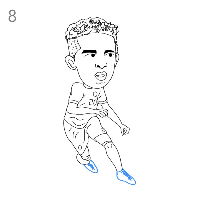 How to Draw Vinicius Junior - Step by Step Easy Drawing Guides - Drawing  Howtos