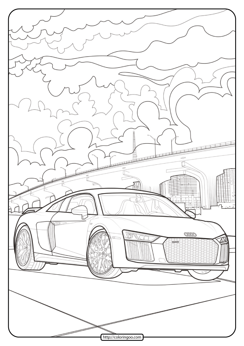 Printable Audi Cars Coloring Book ...