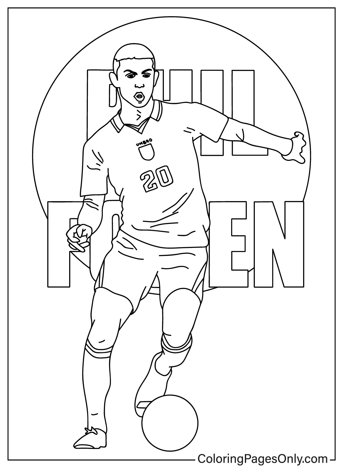 Phil Foden coloring pages ...