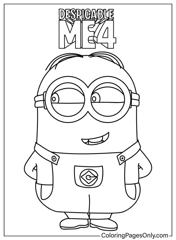 Despicable Me 4 Coloring Page - Free ...