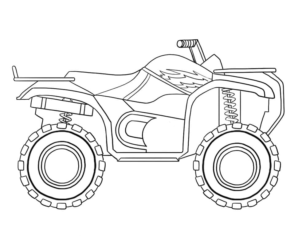 Print ATV Coloring Page - Free Printable Coloring Pages for Kids