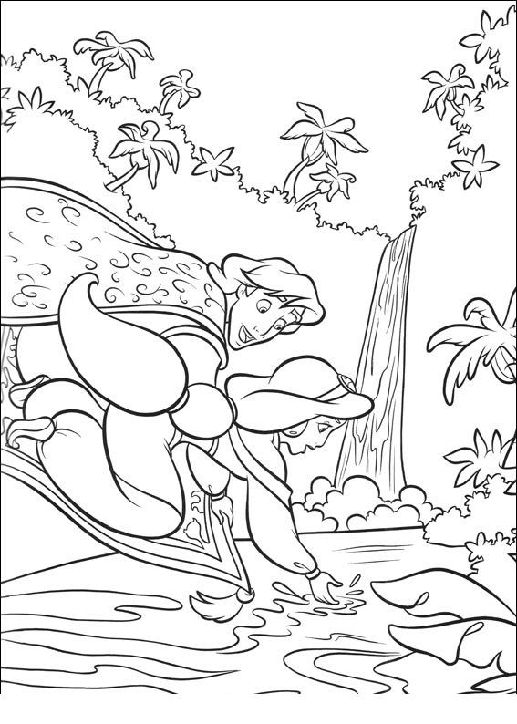 Drawing Aladdin #127678 (Animation Movies) – Printable coloring pages