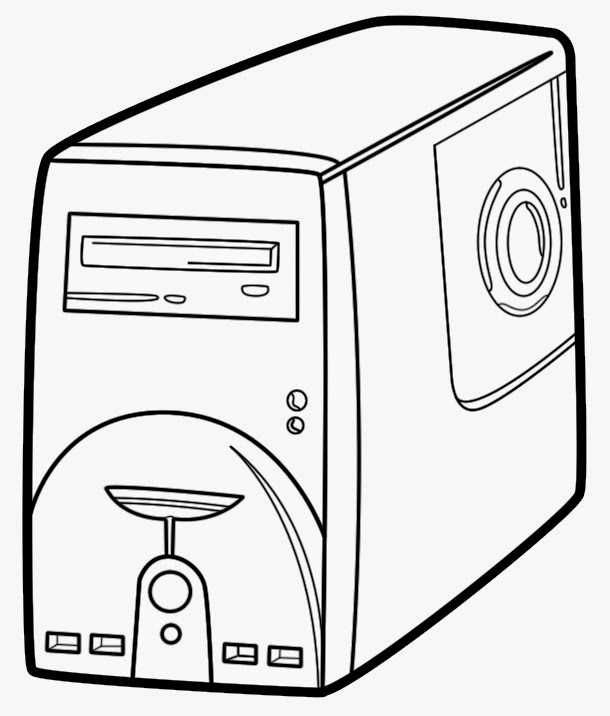 Computer Coloring Pages Printable PDF - Coloringfolder.com | Coloring pages,  Computer cpu, Computer