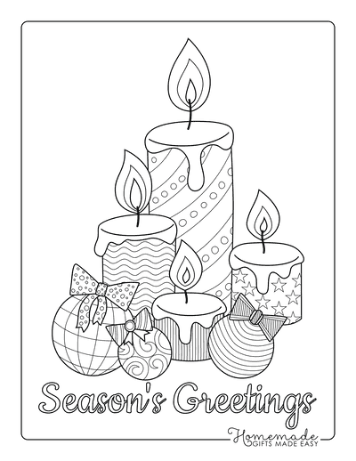 Christmas Coloring Pages for Adults & Big Kids