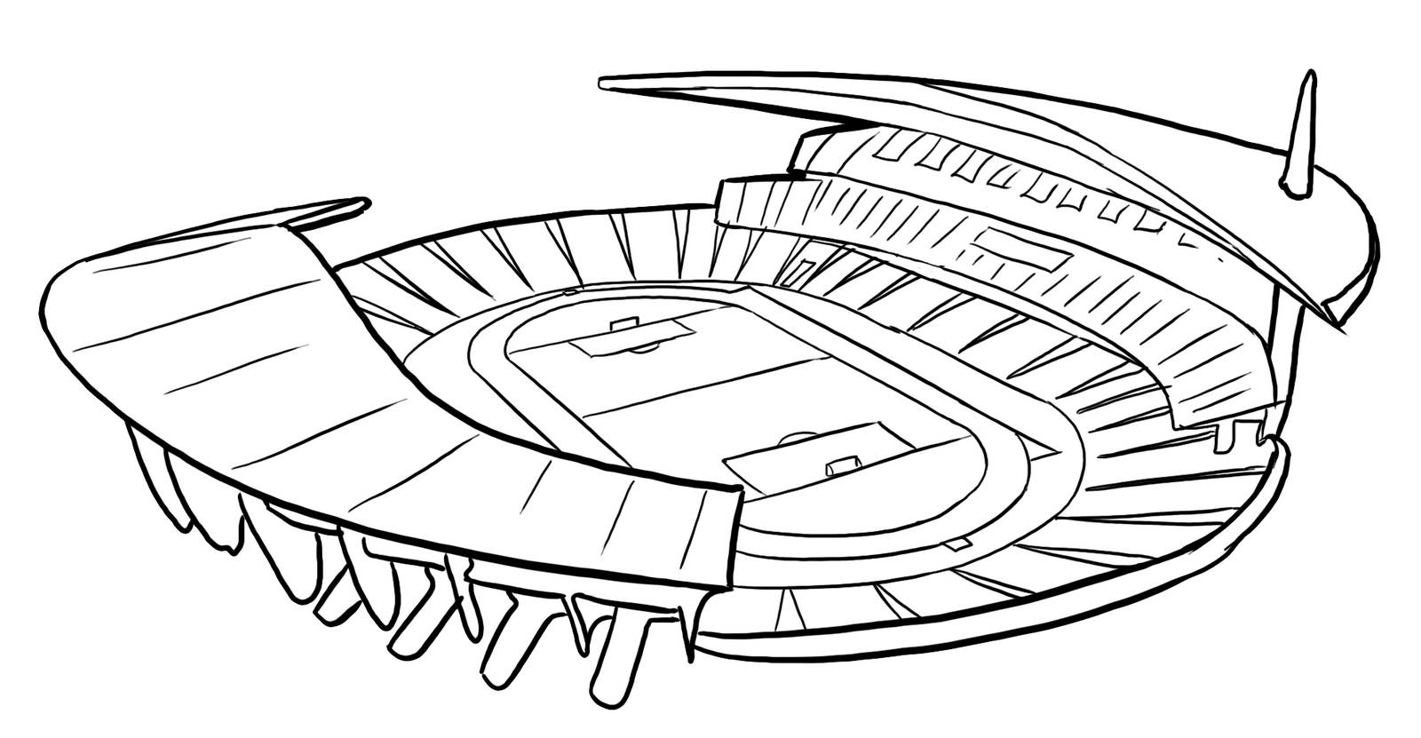 international stadium coloring page | World cup stadiums, Coloring pages,  World cup
