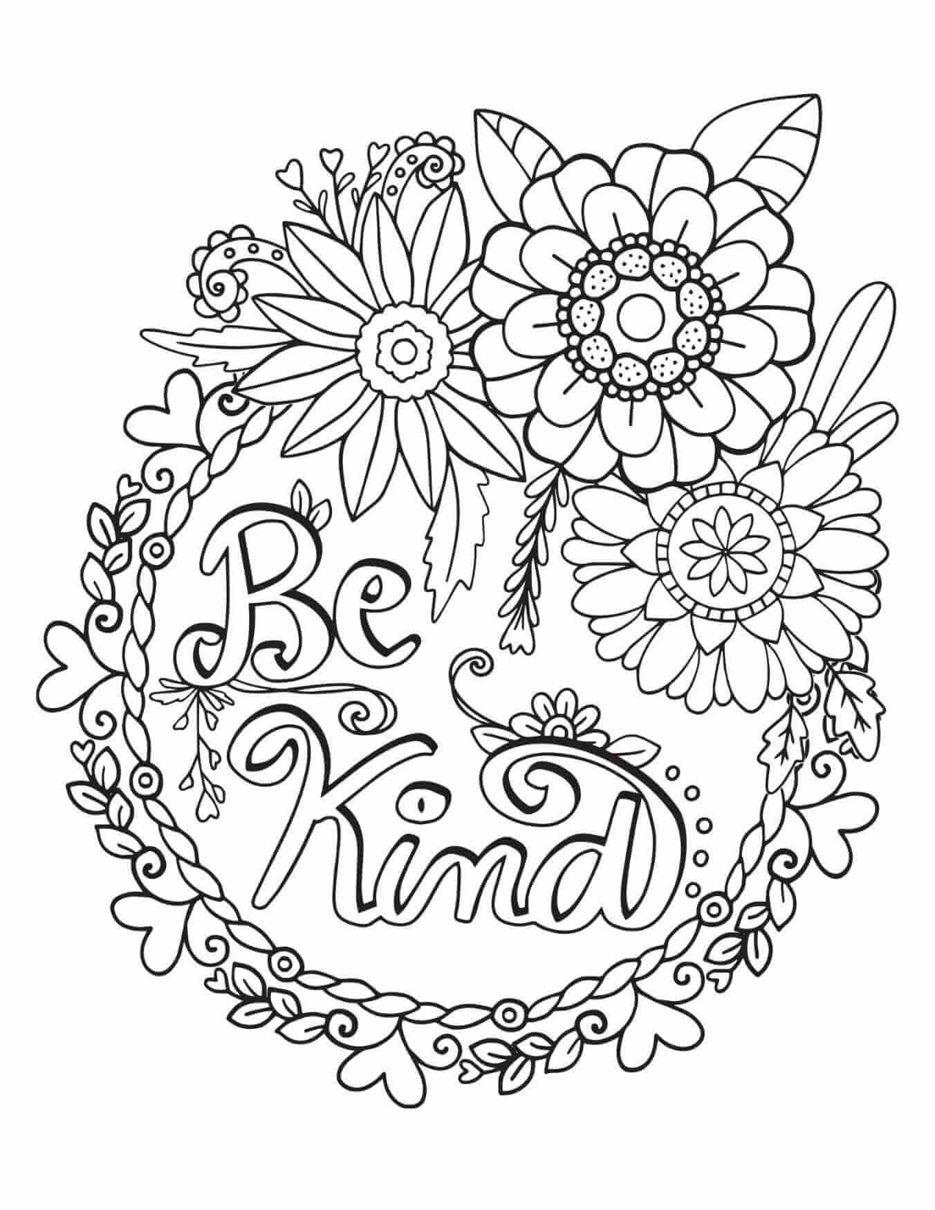 20 Free Kindness Coloring Pages