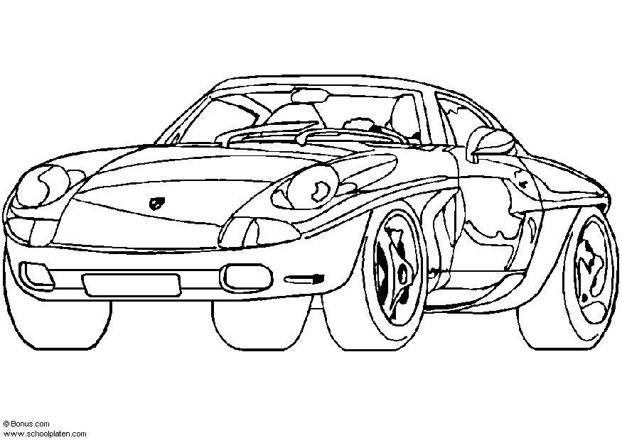 Coloring Page Porsche Showcar - free printable coloring pages - Img 5444