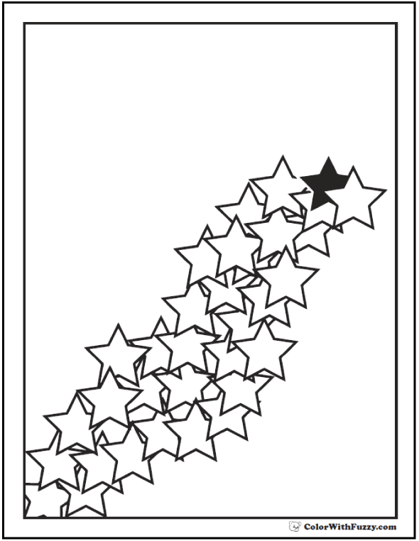 60 Star Coloring Pages ✨ Customize And Print Ad-free PDF