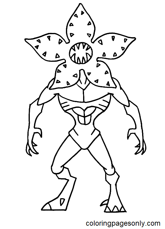 Demogorgon Coloring Pages - Stranger Things Coloring Pages - Coloring Pages  For Kids And Adults