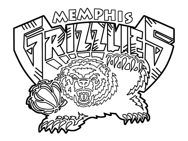 Learn how to draw Memphis Grizzlies - EASY TO DRAW EVERYTHING
