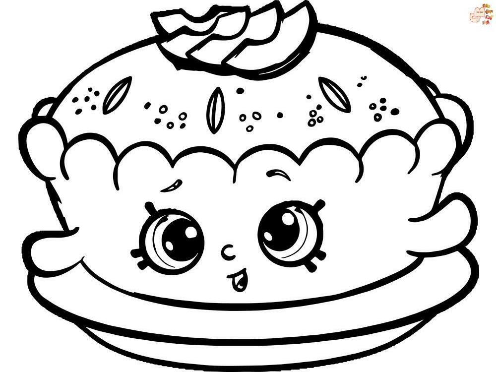 Cute Food Coloring Pages: Free and Printable Sheets
