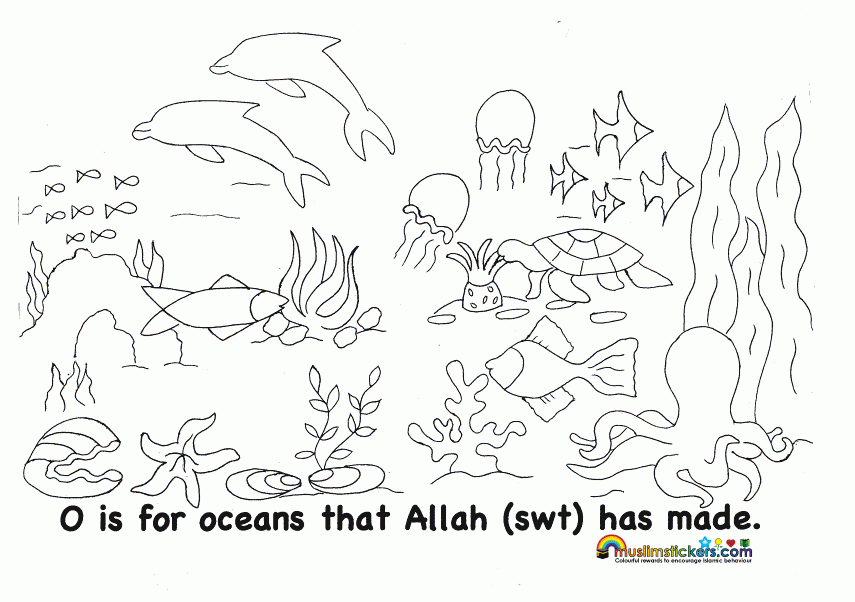 Muslim - Coloring Pages for Kids and for Adults