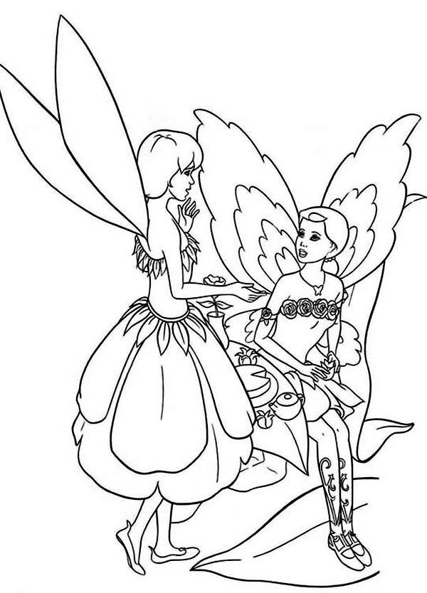 Barbie Fairytopia Coloring Pages Free - Coloring