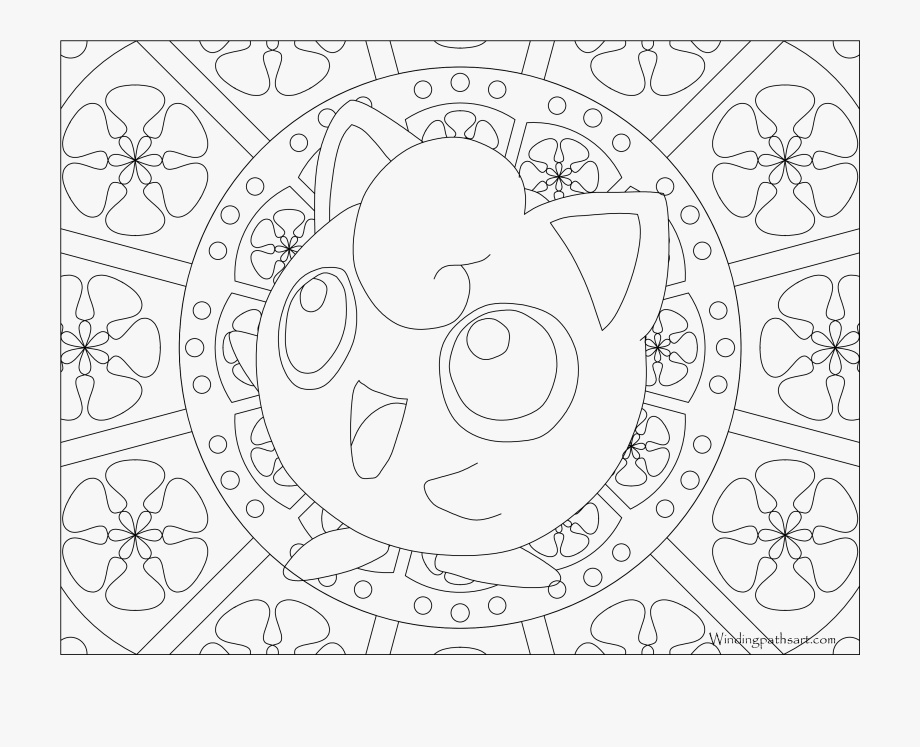 Pokemon Coloring Pages Jigglypuff - Pokemon Zen Coloring Pages ...