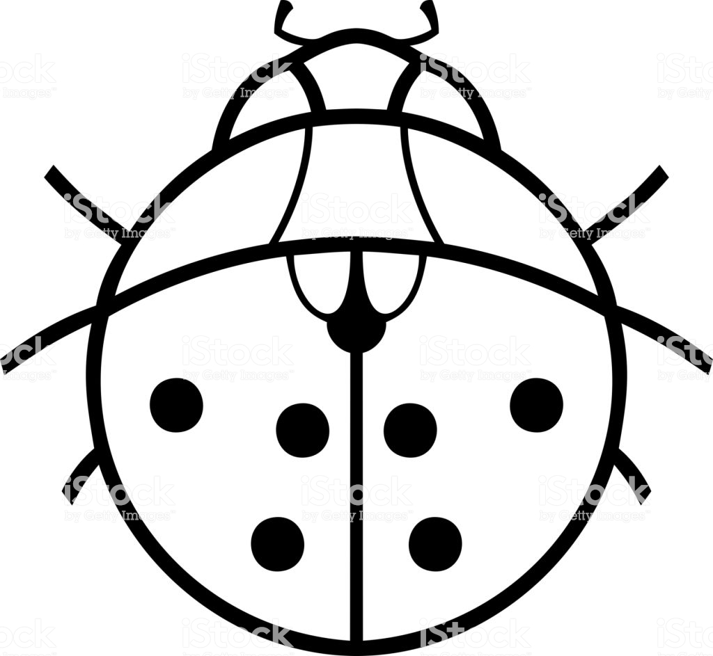 Coloring Page Stylized Cartoon Ladybird Stock Illustration ...