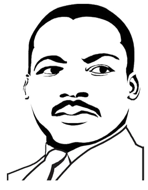 Martin Luther King Jr Coloring Page