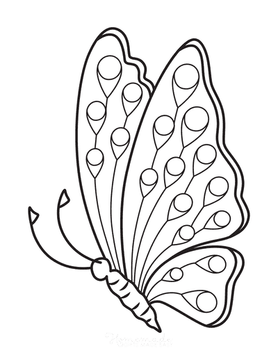 Free Butterfly Coloring Pages for Kids & Adults