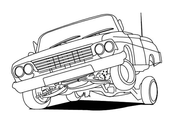 Lowrider Cars Hydraulics Coloring Pages - Download & Print Online Coloring  Pages for Free | Color Nimbus | Lowrider drawings, Cars coloring pages,  Lowrider art
