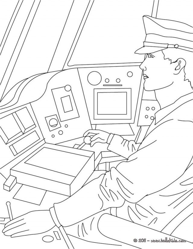 train driver coloring pages - Clip Art Library