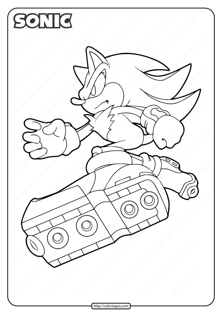Printable Sonic the Hedgehog Pdf Coloring Pages | Coloring pages, Sonic the  hedgehog, Hedgehog drawing