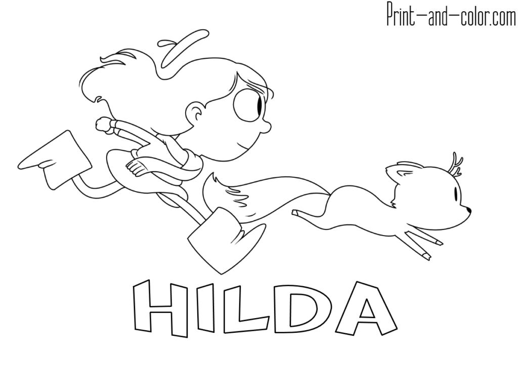 Hilda coloring pages | Print and Color.com | Coloring pages, Color, Print
